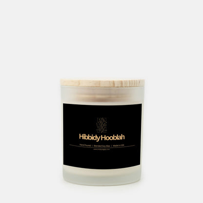 "Hibbidy Hooblah" Frosted Candle (Hand Poured 11 oz)